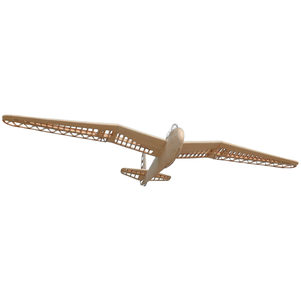 Tony-Rays-AeroModel-Mini-Kranich-112-1498-mm-Spannweite-Balsa-Holz-RC-Flugzeug-Festfluumlgel-KIT-2021174-8